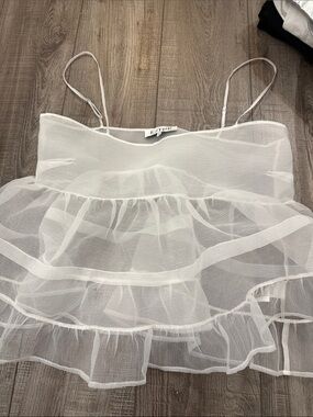 Esthe organza babydoll top
